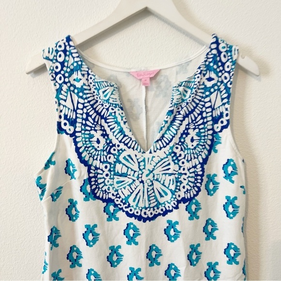 Lilly Pulitzer Harper Shift Dress To The Sea Turtle Engineered Medium M - Picture 2 of 5